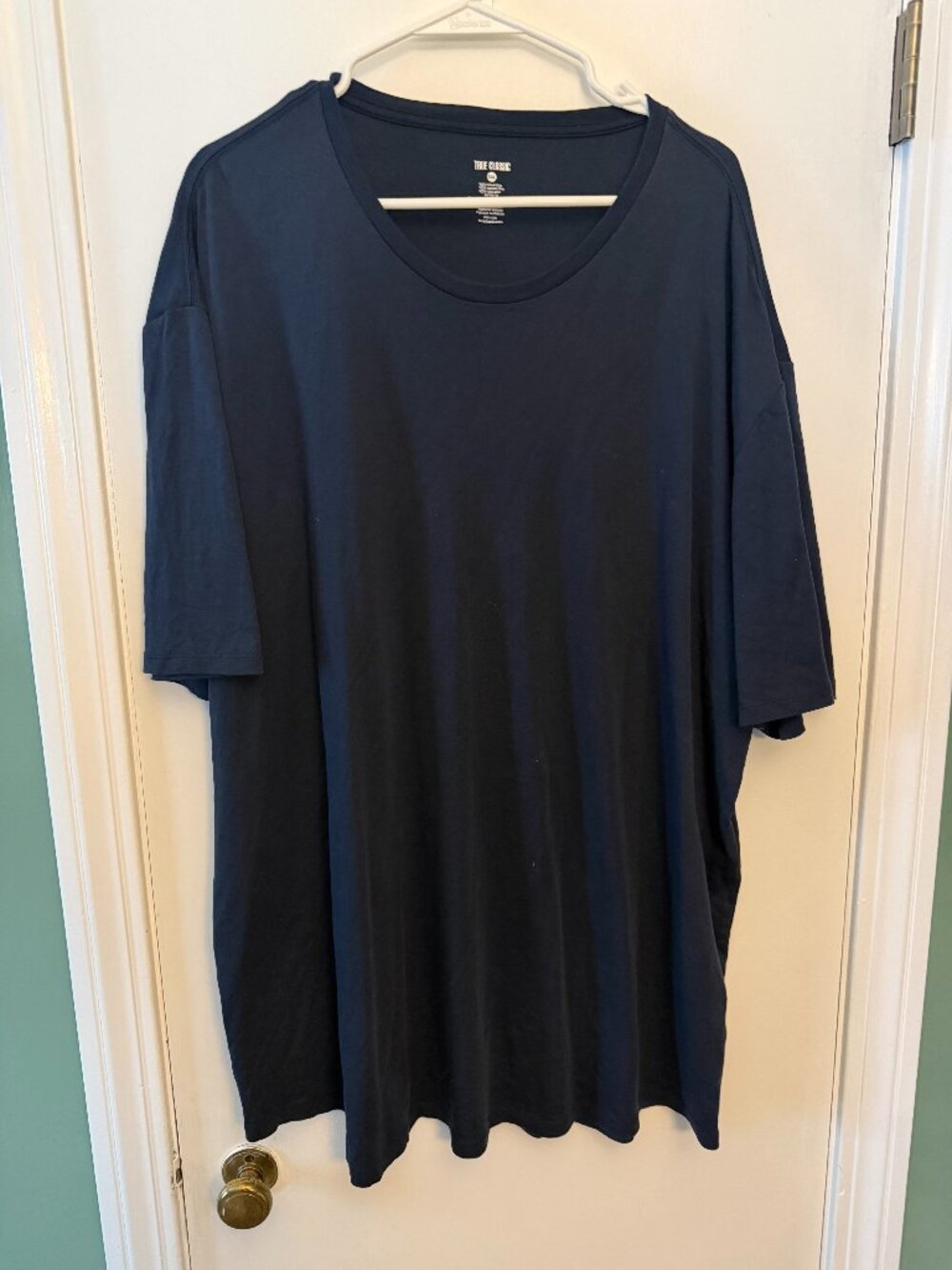 True Classic - Curved Hem Pima Shirt - 3XL Navy